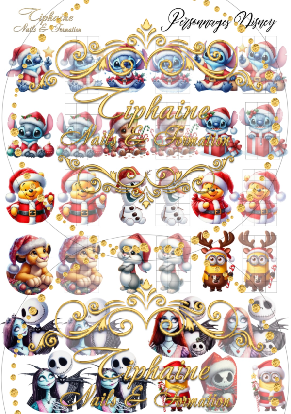 PLANCHE PERSONNAGE DISNEY DE NOEL