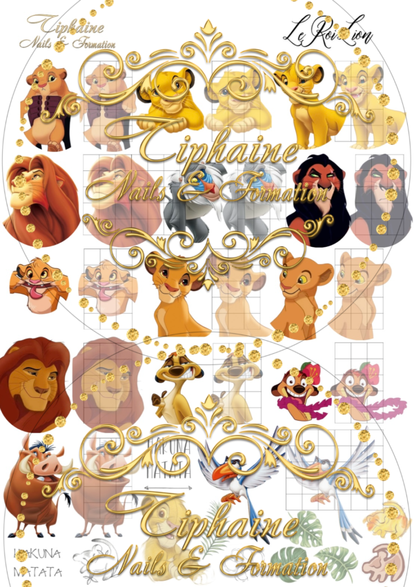 PLANCHE LE ROI LION
