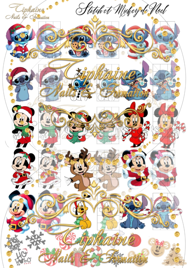 PLANCHE MICKEY ET STITCH DE NOEL